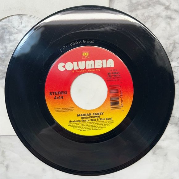 Mariah Carey My All / Breakdown 45 90's Hip Hop Pop Columbia 38-78821 - Picture 6 of 6